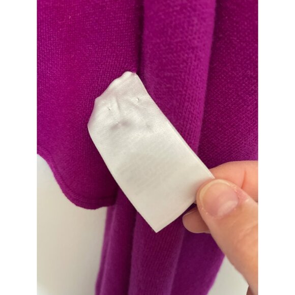 DKNY Womens Open Front Cardigan P/S Purple Wool and cashmere. - Picture 7 of 13